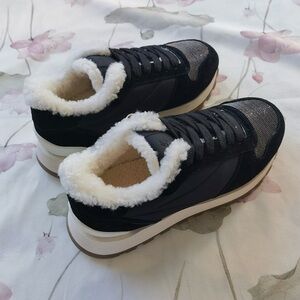 Brunello Cucinelli Fleece-Lined Casual Shoes